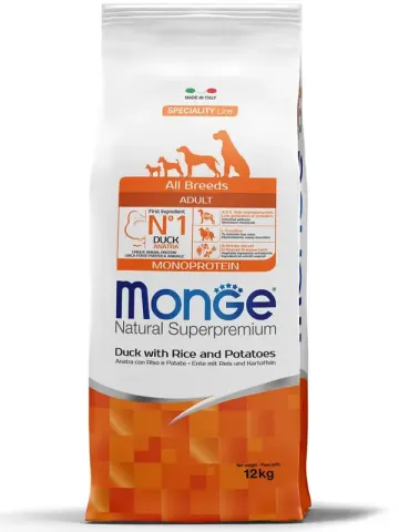 Monge Speciality Line Monoprotein с уткой, рисом и картофелем
