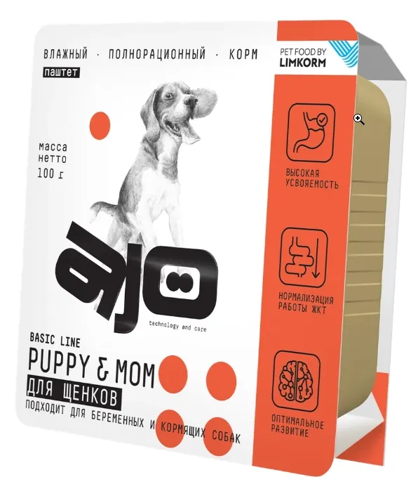 AJO Puppy&Mom паштет для щенков и кормящих собак