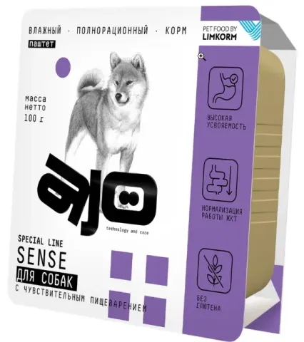 AJO Dog Sense паштет для собак с чувствительным пищеварением