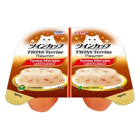 Inaba Ciao Twins Terrine с тунцом магуро и курицей
