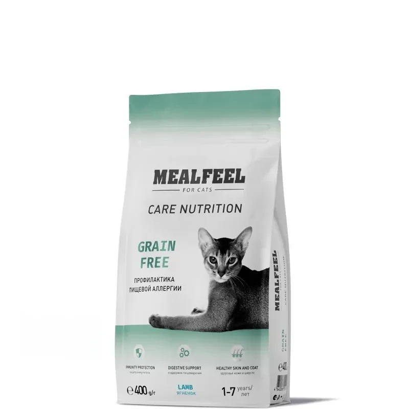 Mealfeel Care Nutrition беззерновой с ягнёнком для кошек