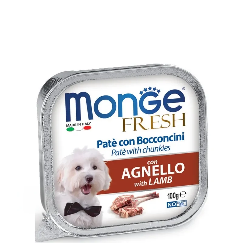Monge Fresh паштет из ягнёнка для взрослых собак