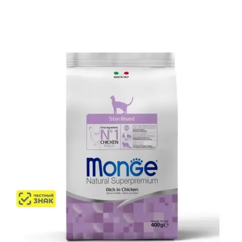 Monge Sterilised с курицей для стерилизованных кошек