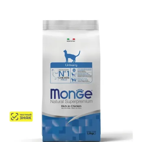 Monge Urinary с курицей для профилактики МКБ у кошек