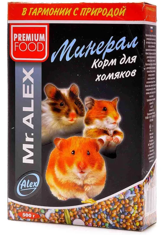 Mr.Alex «Минерал» для хомяков — зерносмесь