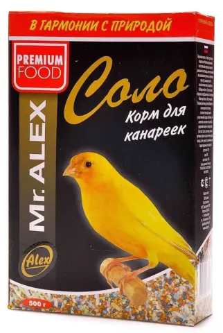 Mr.Alex Соло для канареек — зерносмесь без гранул