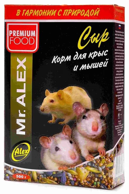 Mr.Alex «Сыр» зерносмесь для крыс и мышей