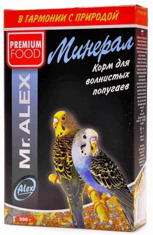 Mr.Alex Минерал зерносмесь для попугаев
