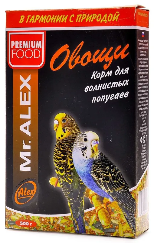 Mr.Alex «Овощи» зерносмесь для попугаев