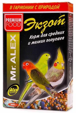 Mr.Alex Экзот для средних и мелких попугаев