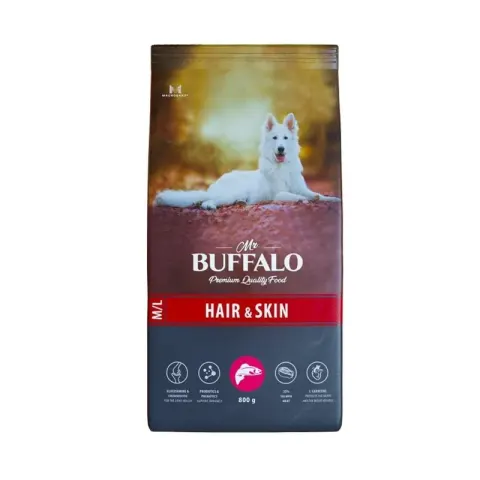 Mr.Buffalo с лососем для взрослых собак