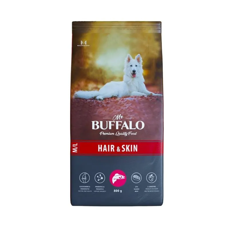 Mr.Buffalo с лососем для взрослых собак