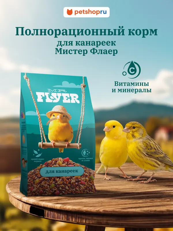 MR.Flyer корм для канареек — зерносмесь без гранул