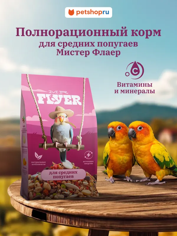 MR.Flyer корм для средних попугаев