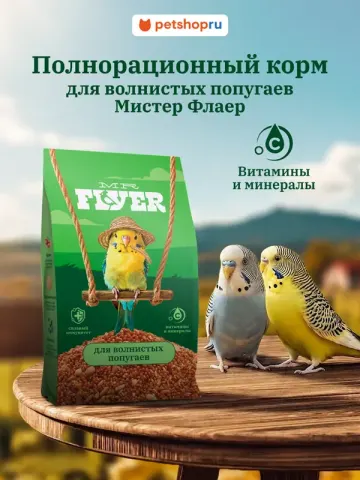 MR.Flyer для волнистых попугаев — зерносмесь