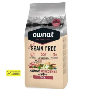Ownat Adult Grain Free с уткой для взрослых собак