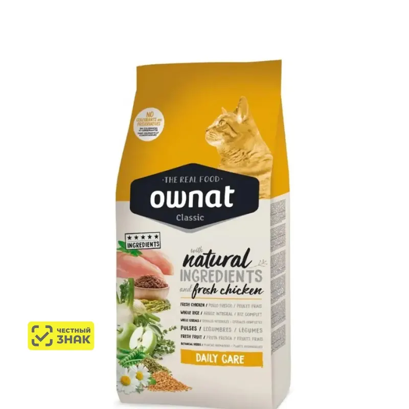 Ownat Classic Ежедневная забота с курицей для кошек