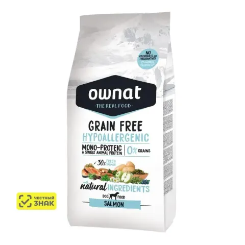 Ownat Grain Free Hypoallergenic с лососем