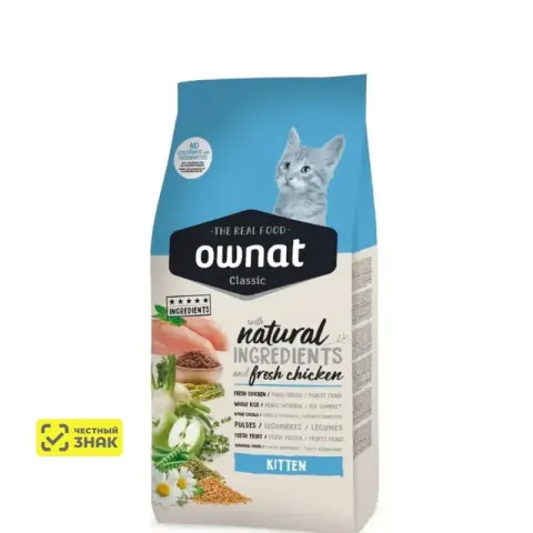 Ownat Kitten Classic с курицей для котят