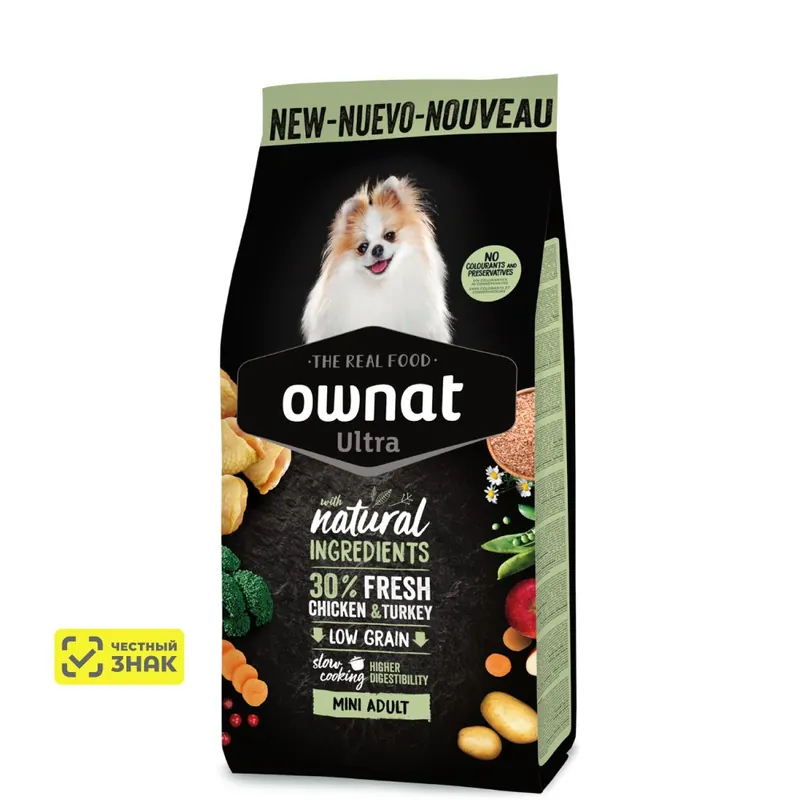 Ownat Mini Adult Ultra с курицей и индейкой