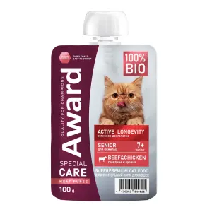 Award Special Care Active Longevity курица с говядиной