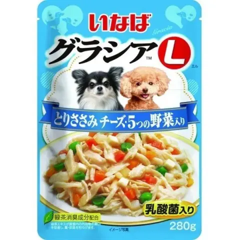 Inaba Gracia L с куриным филе, сыром и овощами для собак