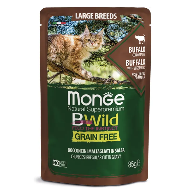 Monge Cat BWild GRAIN FREE с буйволом для котят