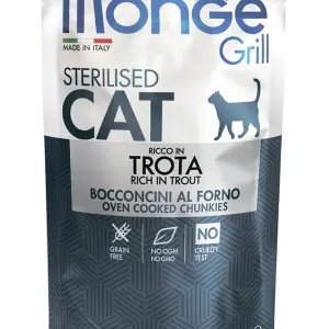 Monge Cat Grill для стерилизованных кошек с форелью