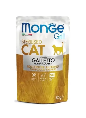 Monge Cat Grill для стерилизованных кошек с курицей
