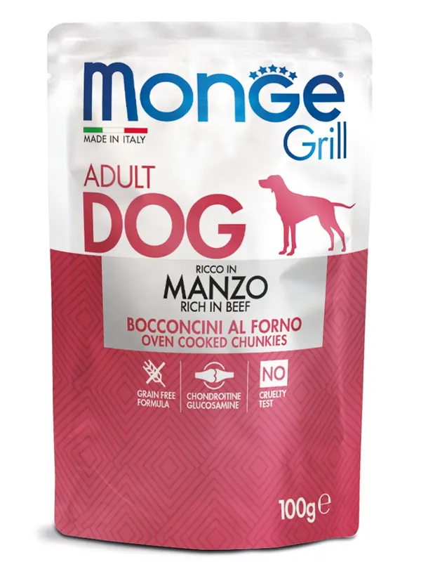 Monge Dog Grill паучи с говядиной