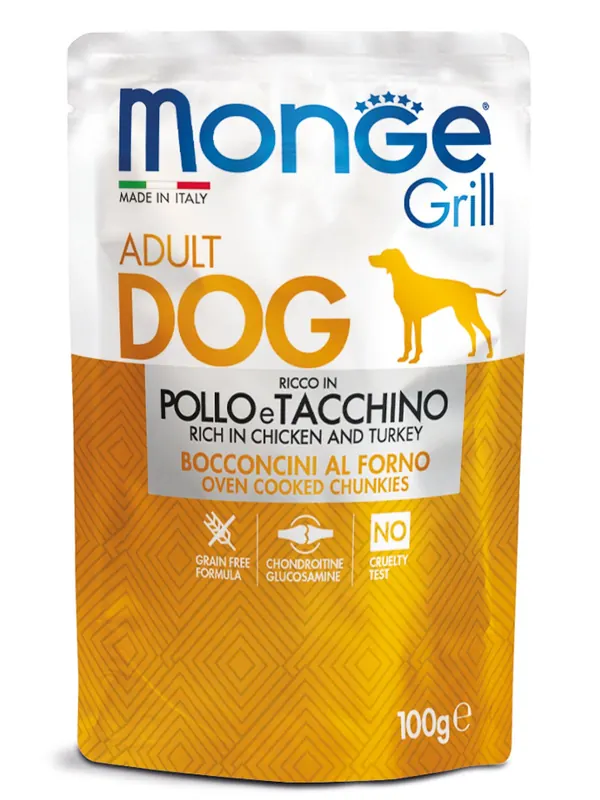 Monge Dog Grill с курицей и индейкой