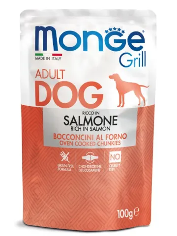 Monge Dog Grill с лососем для взрослых собак