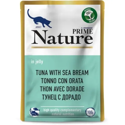 Prime Nature паучи с тунцом и дорадо в желе