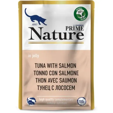 Prime Nature паучи для кошек с тунцом и лососем