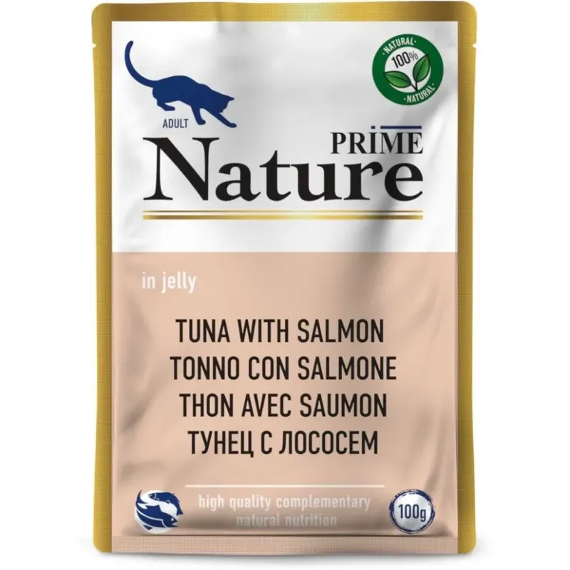 Prime Nature паучи для кошек с тунцом и лососем