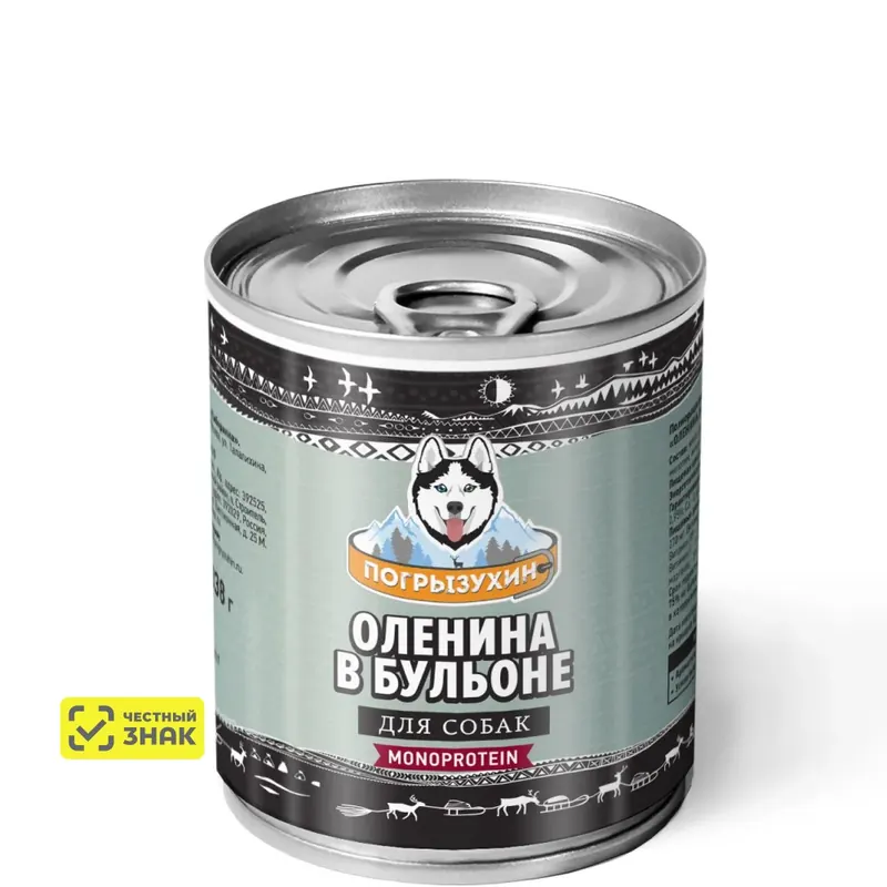 Погрызухин Monoprotein влажный с олениной