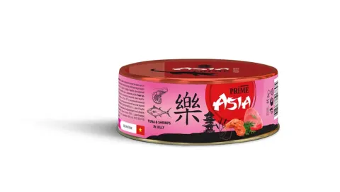 Prime Asia Тунец с креветками в желе для кошек