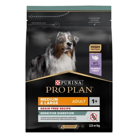 Pro Plan Sensitive Digestion Grain Free с индейкой