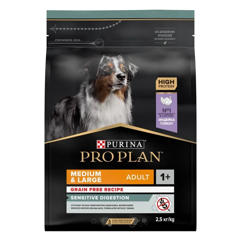 Pro Plan Sensitive Digestion Grain Free с индейкой
