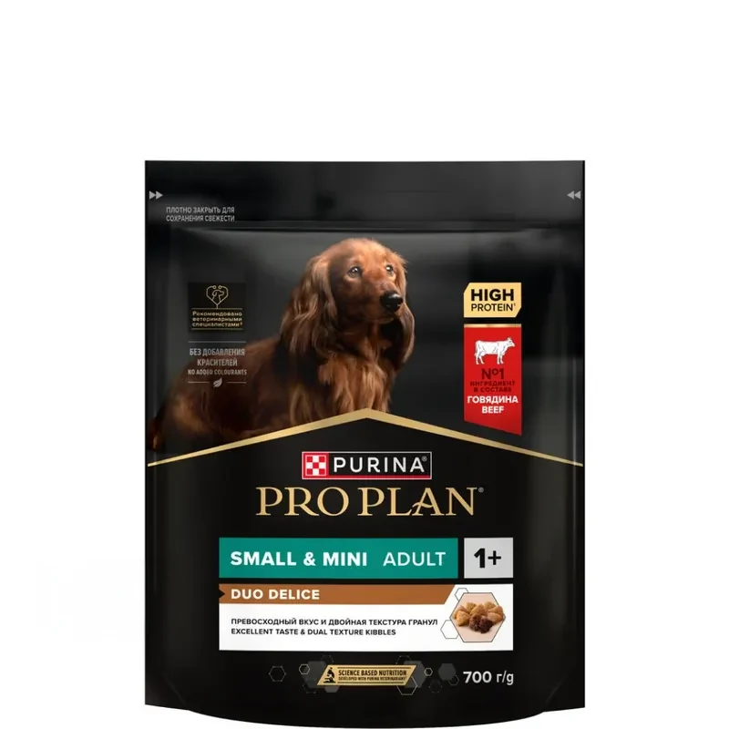 PRO PLAN Duo Delice с говядиной для собак мелких пород