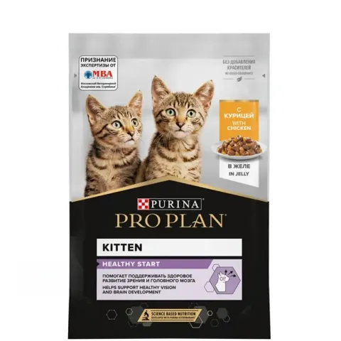 Pro Plan Healthy Start для котят с курицей в желе