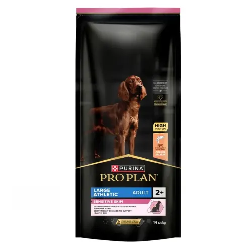PRO PLAN для крупных пород с лососем и чувствительной кожей