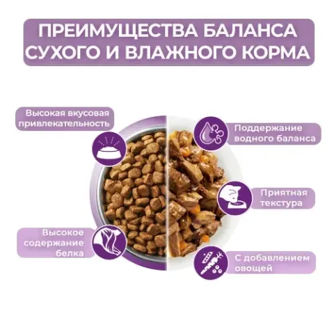 Purina One с уткой и печенью для привередливых кошек