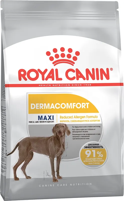 Royal Canin Maxi Dermacomfort для крупных собак при зуде