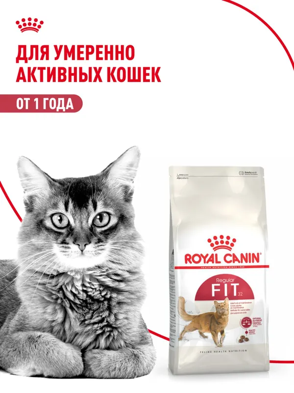 Royal Canin Fit 32 для активных кошек с доступом на улицу