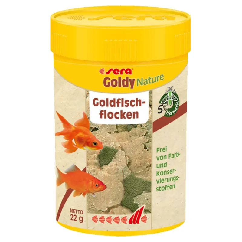 Sera Goldy Nature для золотых рыб в хлопьях