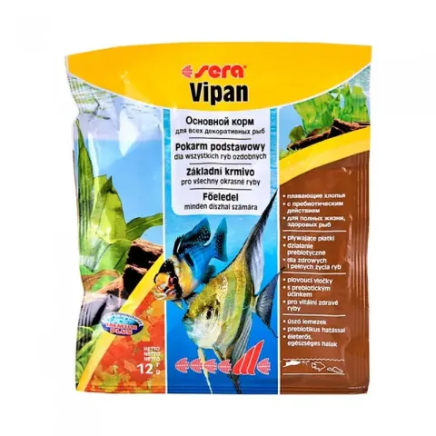 Sera Vipan хлопья с рыбной мукой и спирулиной
