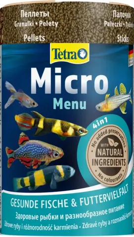 Tetra корм для всех видов мелких рыб