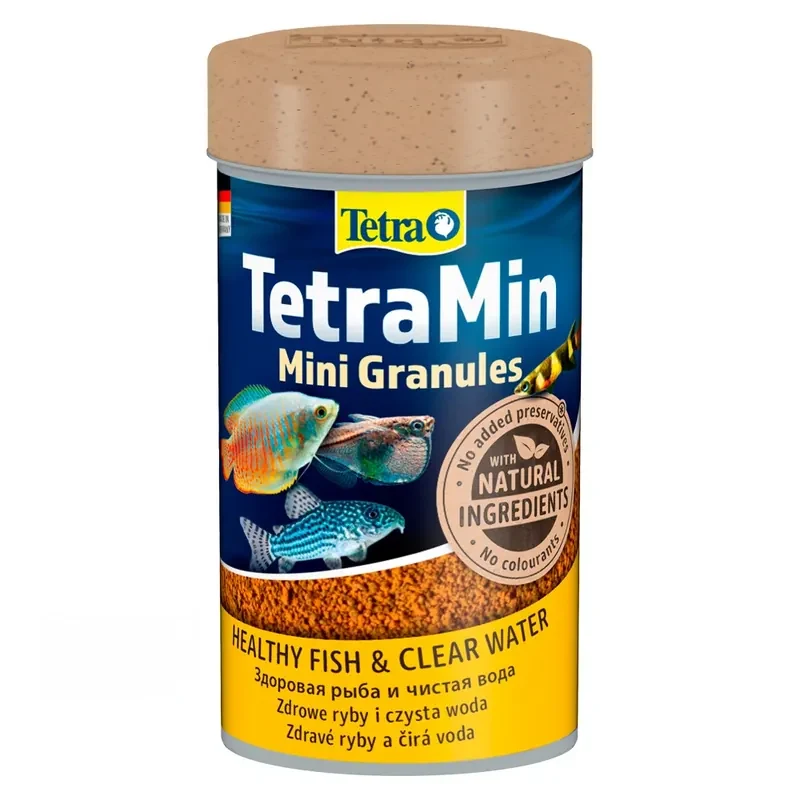 Tetra Min Mini Granules — гранулы с рыбной основой
