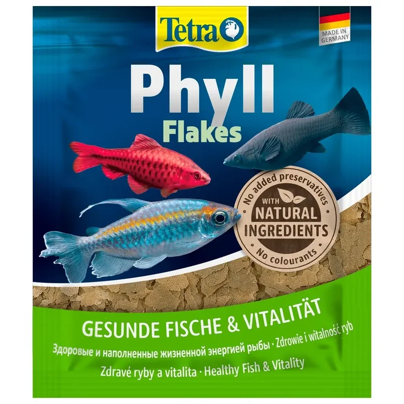 Tetra Phyll растительные хлопья для рыб